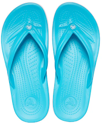 Crocs Crocband Flip Flops 'Digital Aqua' 11033-4SL Shop Crocs Crocband Flip Flops 'Digital Aqua' 11033-4SL