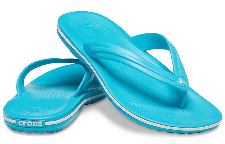 Details for Crocs Crocband Flip Flops 'Digital Aqua' 11033-4SL