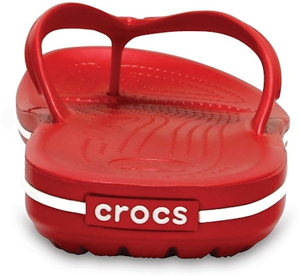 Crocs Crocband Flip 簡約舒適 人字運動拖鞋 紅色 Details for Crocs Crocband Flip 簡約舒適 人字運動拖鞋 紅色