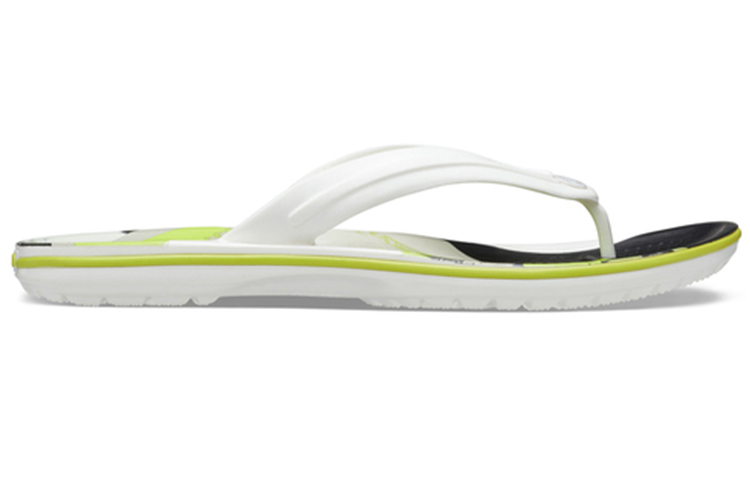 Order Crocs Crocband Flip Flops 'White Green Black' 206592-94S