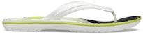 Selipar Crocs Crocband 'Putih Hijau Hitam' 206592-94S