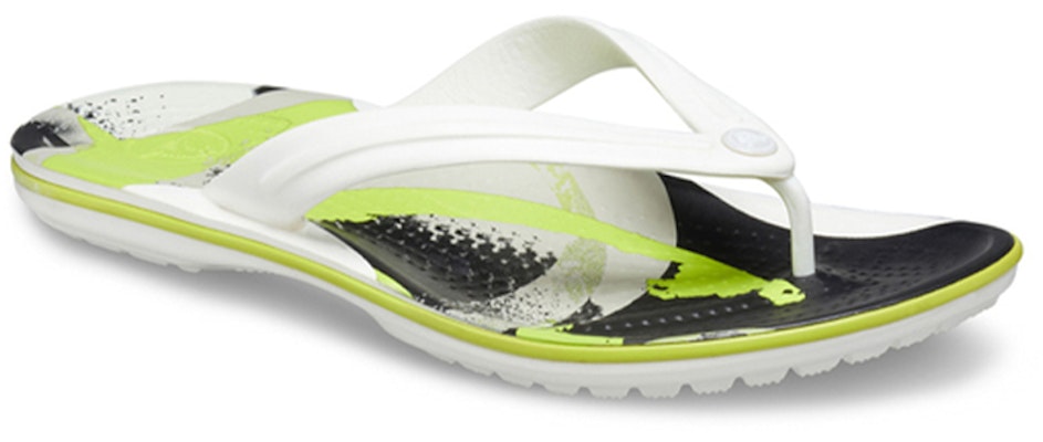 Selipar Crocs Crocband 'Putih Hijau Hitam' 206592-94S Lookbook Selipar Crocs Crocband 'Putih Hijau Hitam' 206592-94S