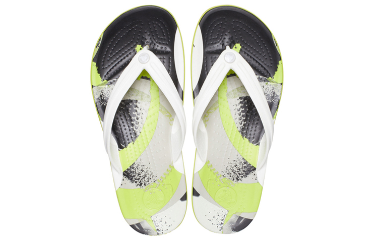 Purchase Crocs Crocband Flip Flops 'White Green Black' 206592-94S