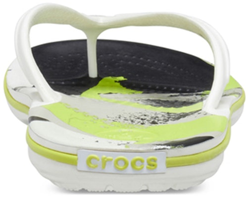 Selipar Crocs Crocband 'Putih Hijau Hitam' 206592-94S Details for Selipar Crocs Crocband 'Putih Hijau Hitam' 206592-94S