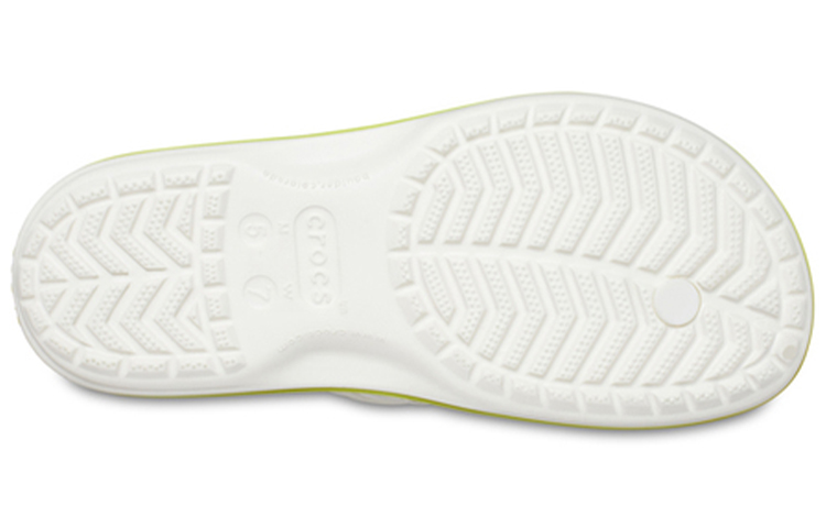Sizing Crocs Crocband Flip Flops 'White Green Black' 206592-94S