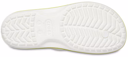Sizing Crocs 卡駱班 防滑舒適人字運動拖鞋 白綠黑