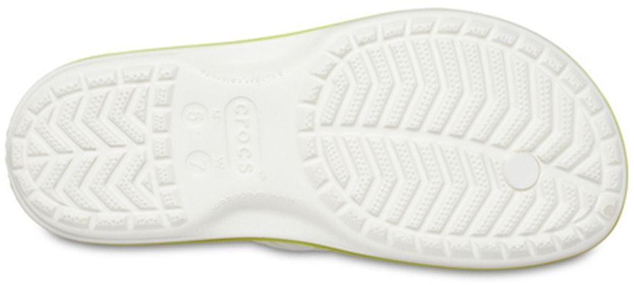 Selipar Crocs Crocband 'Putih Hijau Hitam' 206592-94S Sizing Selipar Crocs Crocband 'Putih Hijau Hitam' 206592-94S