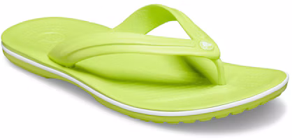 Lookbook Crocs卡駱馳 Crocband 輕便舒適休閒人字運動拖鞋 男女同款 綠