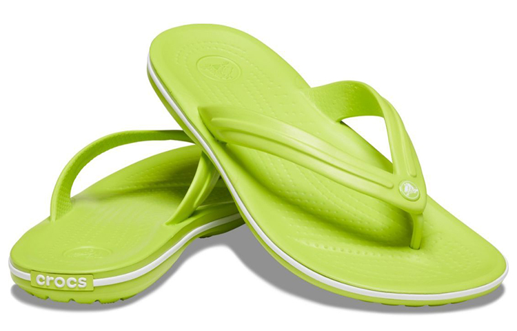 Shop Crocs Crocband Selipar Kasual Ringan Selesa Unisex Hijau 11033-3T1