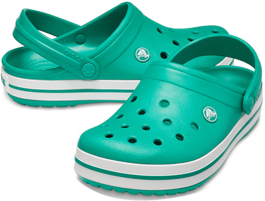 Crocs Crocband 轻便耐磨男女绿色凉鞋 11016-3TL Shop Crocs Crocband 轻便耐磨男女绿色凉鞋 11016-3TL
