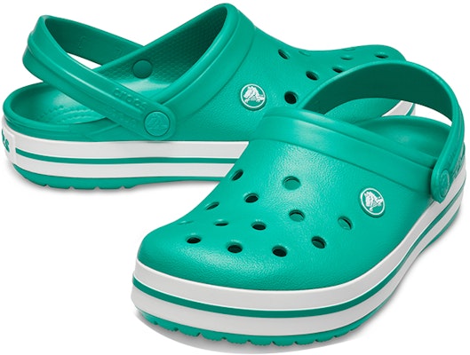 Crocs 卡駱馳 Crocband 輕便耐磨涼鞋 男女同款 綠 Shop Crocs 卡駱馳 Crocband 輕便耐磨涼鞋 男女同款 綠