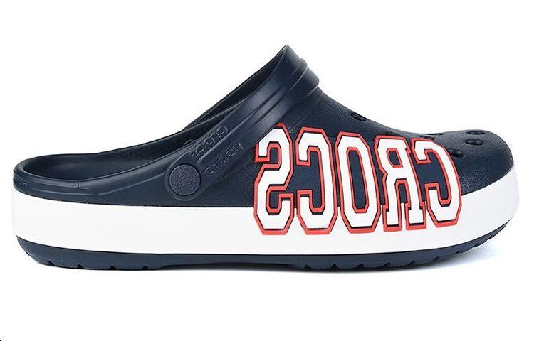 Order Crocs Crocband Logo Clogs 'Navy White' 205568-462