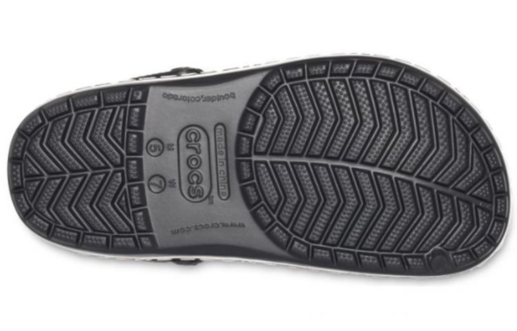 Purchase Crocs Crocband 标志狂潮海滩黑凉鞋 205914-066