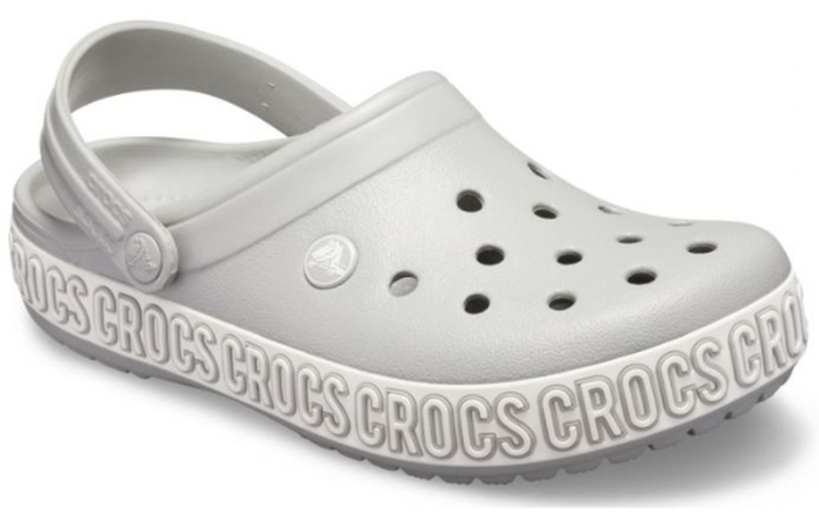 Order Sandales Crocs Crocband Logo Mania Gris Plage 205914-00J