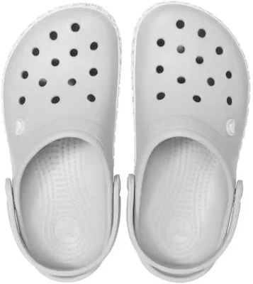 Sandales Crocs Crocband Logo Mania Gris Plage 205914-00J Lookbook Sandales Crocs Crocband Logo Mania Gris Plage 205914-00J