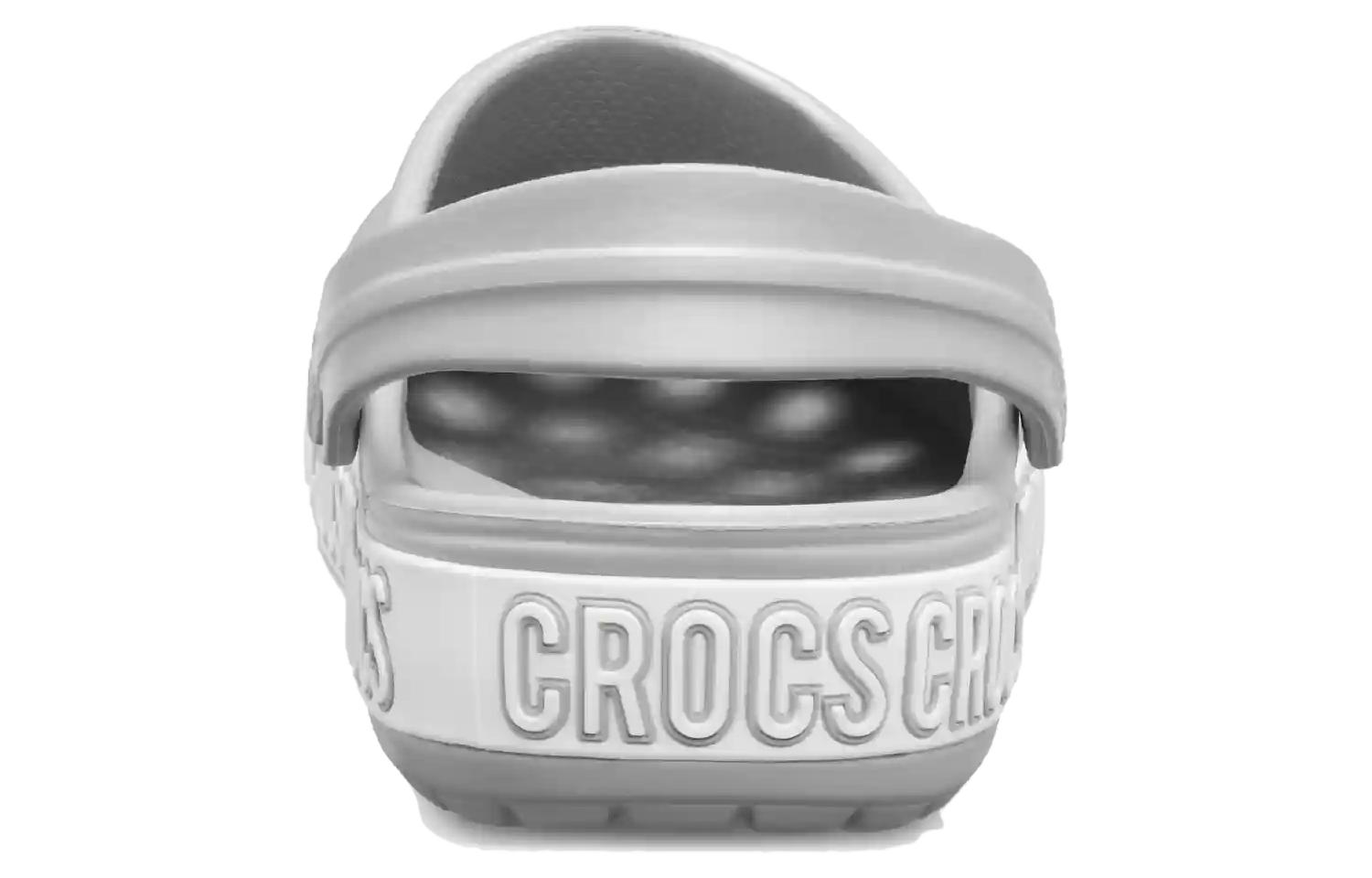 Shop Sandalias Crocs Crocband Logo Mania Gris Playa 205914-00J