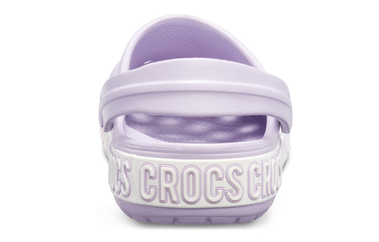 Details for Crocs Crocband Logo Mania 舒適輕便 戶外沙灘洞洞涼鞋 淡紫色