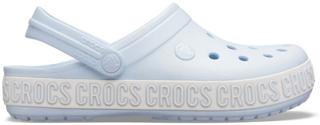 Crocs Crocband Logo Mania Clogs 'Sky Blue' 205914-4KA Order Crocs Crocband Logo Mania Clogs 'Sky Blue' 205914-4KA