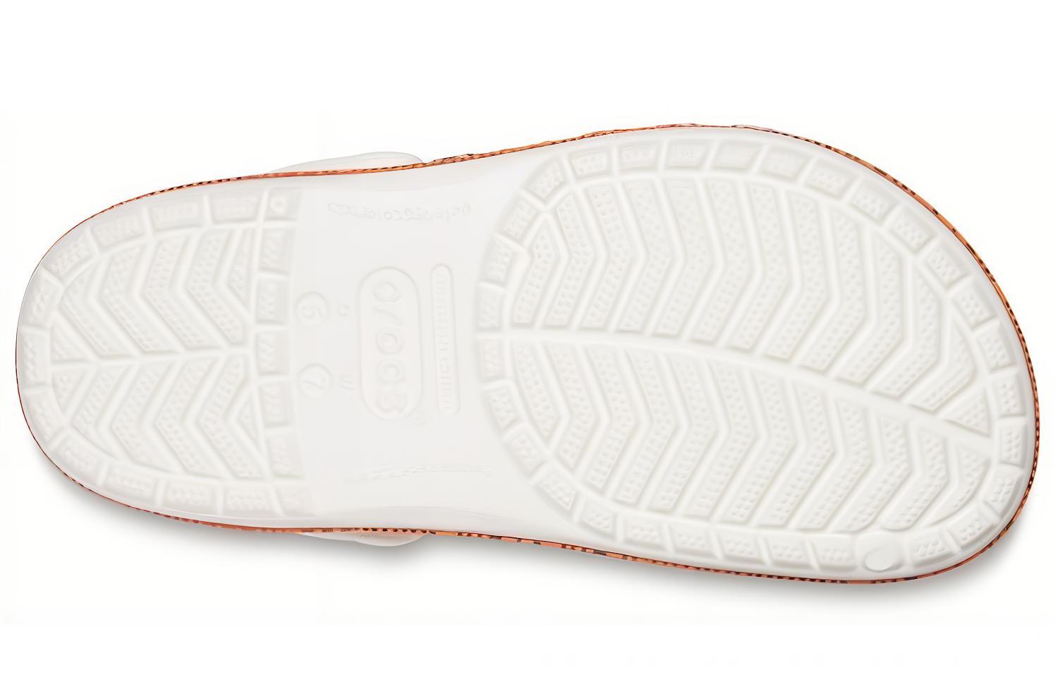 Lookbook Crocs Crocband Logo Motion Zoccoli Unisex Bianco Arancione Sandali ''Bianco Arancione'' 206381-127