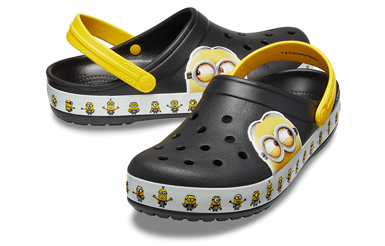 Shop Crocs Crocband Minions Clogs 'Black Yellow' 205729-90H