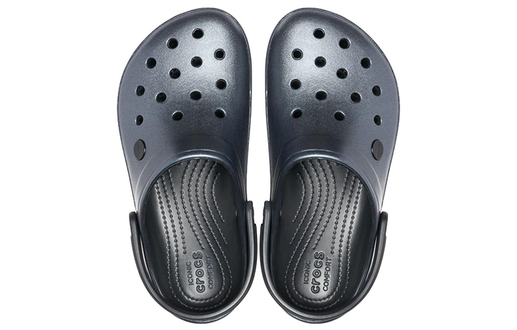 Purchase Crocs Crocband Platform Metallic Clogs 'Black' 205912-002