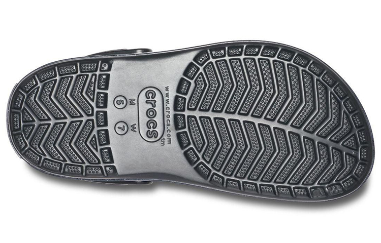 Sizing Crocs Crocband Platform Metallic Clogs 'Black' 205912-002