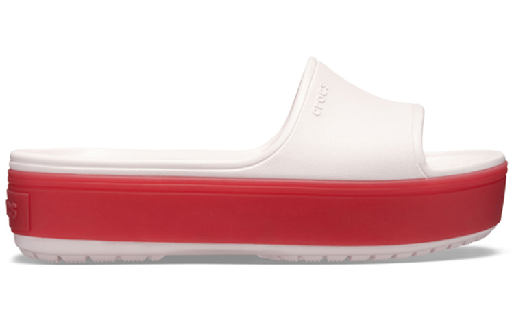 Order Crocs Crocband Platform Slide 'White Red' 205631-6QB