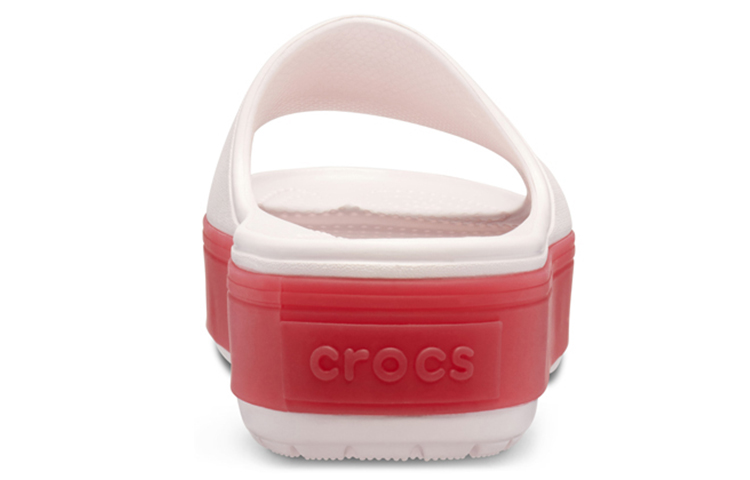 Details for Crocs Crocband Platform Slide 'White Red' 205631-6QB