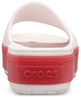 Details for Crocs Crocband 平台款滑鞋 戶外一字形厚底拖鞋 白紅