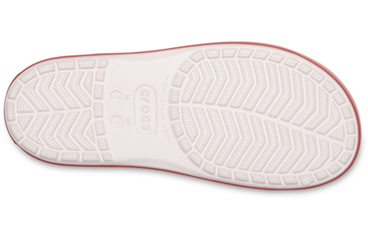 Sizing Crocs Crocband Platform Slide 'White Red' 205631-6QB