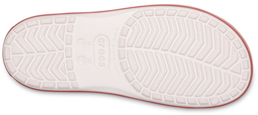 Crocs Crocband Platform Slide 'White Red' 205631-6QB Sizing Crocs Crocband Platform Slide 'White Red' 205631-6QB