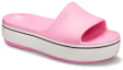 Lookbook Crocs Crocband Platform Slide Thick Sole Pink Slippers 205631-6QF