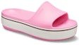 Lookbook Selipar Crocs Crocband Platform Tapak Tebal Pink 205631-6QF