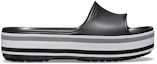 Order Crocs Crocband Platform Slides 'Black Grey White' 205693-001