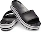 Shop Crocs Crocband Platform Slides 'Black Grey White' 205693-001
