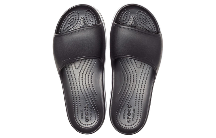 Purchase Crocs Crocband Platform Slides 'Black Grey White' 205693-001