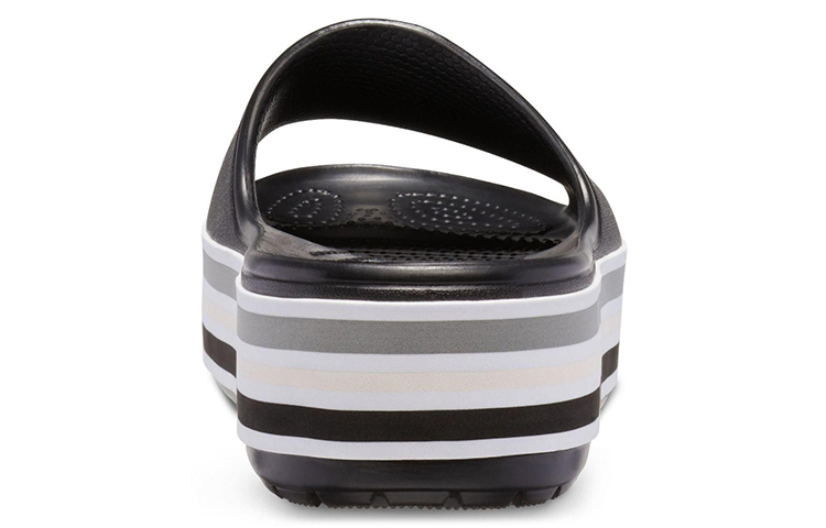 Details for Crocs Crocband Platform Slides 'Black Grey White' 205693-001