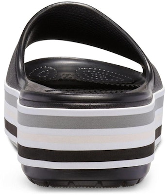 Crocs Crocband Platform Slides 'Black Grey White' 205693-001 Details for Crocs Crocband Platform Slides 'Black Grey White' 205693-001