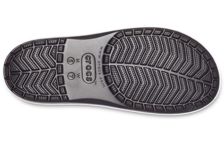 Sizing Crocs Crocband Platform Slides 'Black Grey White' 205693-001