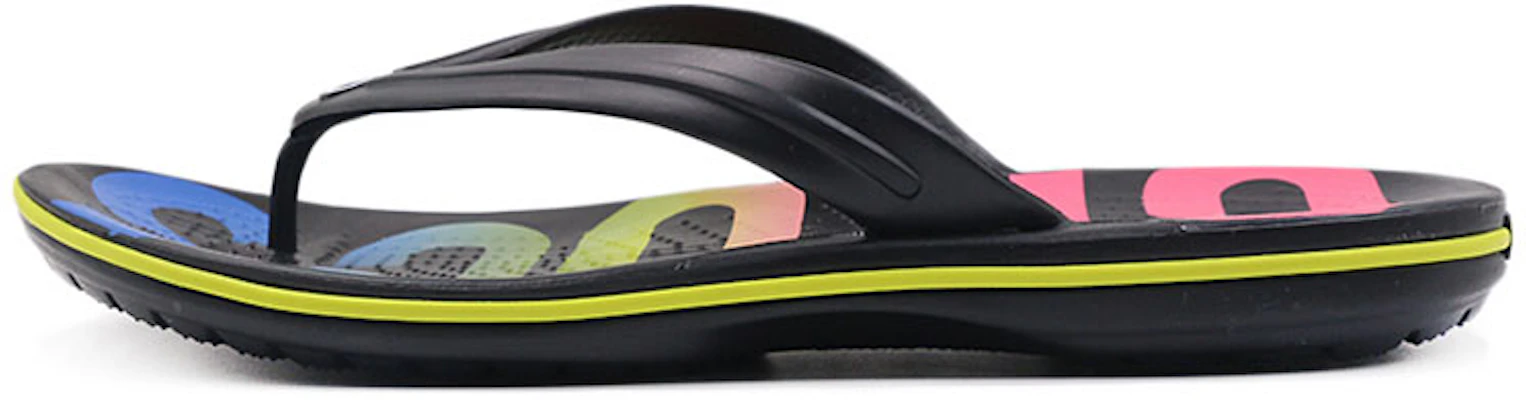 Crocs Crocband Flip Cetakan 'Hitam Pelbagai Warna' 205943-0C4 Buy Crocs Crocband Flip Cetakan 'Hitam Pelbagai Warna' 205943-0C4