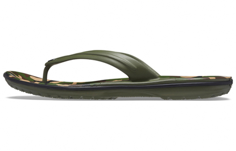 Crocs Crocband Printed Flip Flops 'Green' 205943-30Q
