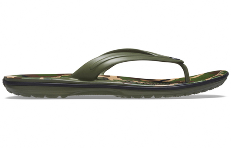 Order Crocs Crocband Printed Flip Flops 'Green' 205943-30Q