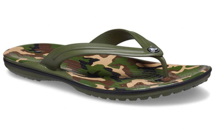 Lookbook Crocs Crocband Printed Flip Flops 'Green' 205943-30Q