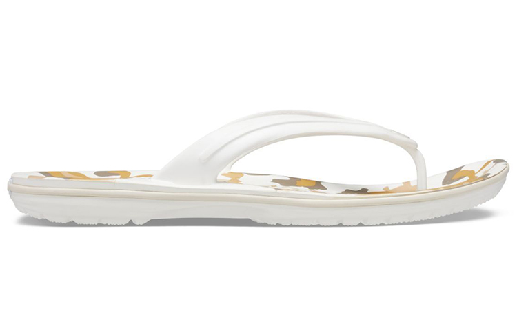 Crocs Crocband Printed Flip Flops 'White Tan' 205943-94S