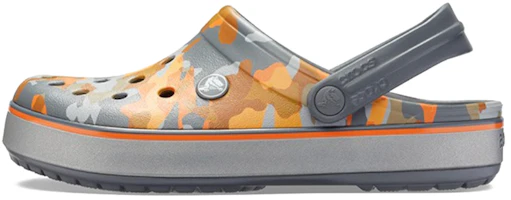 Crocs Crocband Printed Sandals Black Orange Camouflage 'Black Orange' 205834-02Q Crocs Crocband Printed Sandals Black Orange Camouflage 'Black Orange' 205834-02Q