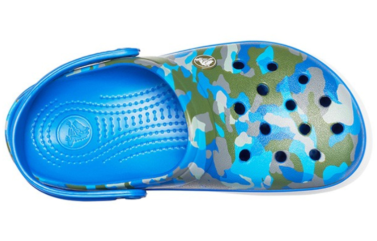 Crocs Crocband Printed Sandals Blue Camouflage Unisex 圖 3