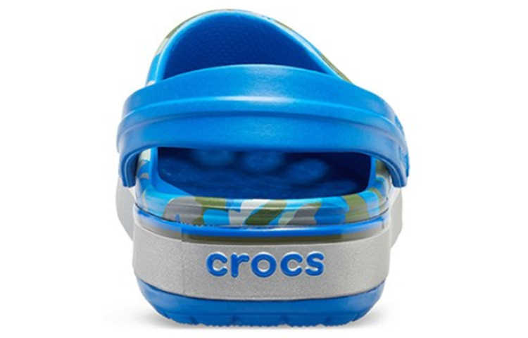 Shop Crocs Crocband Bedruckte Sandalen Blau Camouflage Unisex 205834-4JU