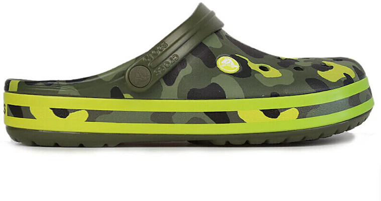 Crocs Crocband Seasonal Graphic 'Military Green Camo' 205579-30L Order Crocs Crocband Seasonal Graphic 'Military Green Camo' 205579-30L