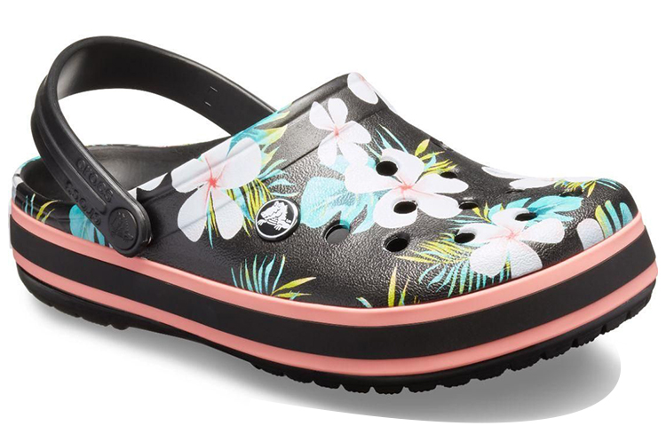 Lookbook Crocs Crocband Seasonal Graphic Clogs 'Black White Pink' 205579-0CV