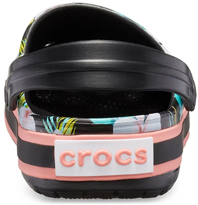 Crocs Crocband Seasonal Graphic Clogs 'Black White Pink' 205579-0CV Details for Crocs Crocband Seasonal Graphic Clogs 'Black White Pink' 205579-0CV
